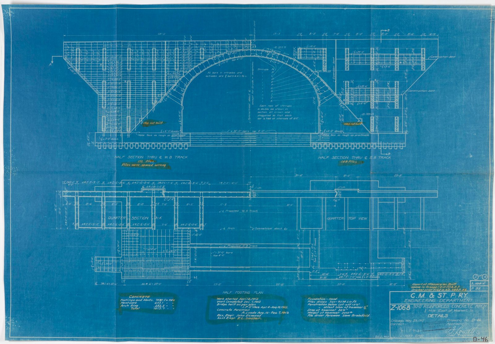 Details.  Courtesy of Milwaukee Road Archives at the Milwaukee Public Library.